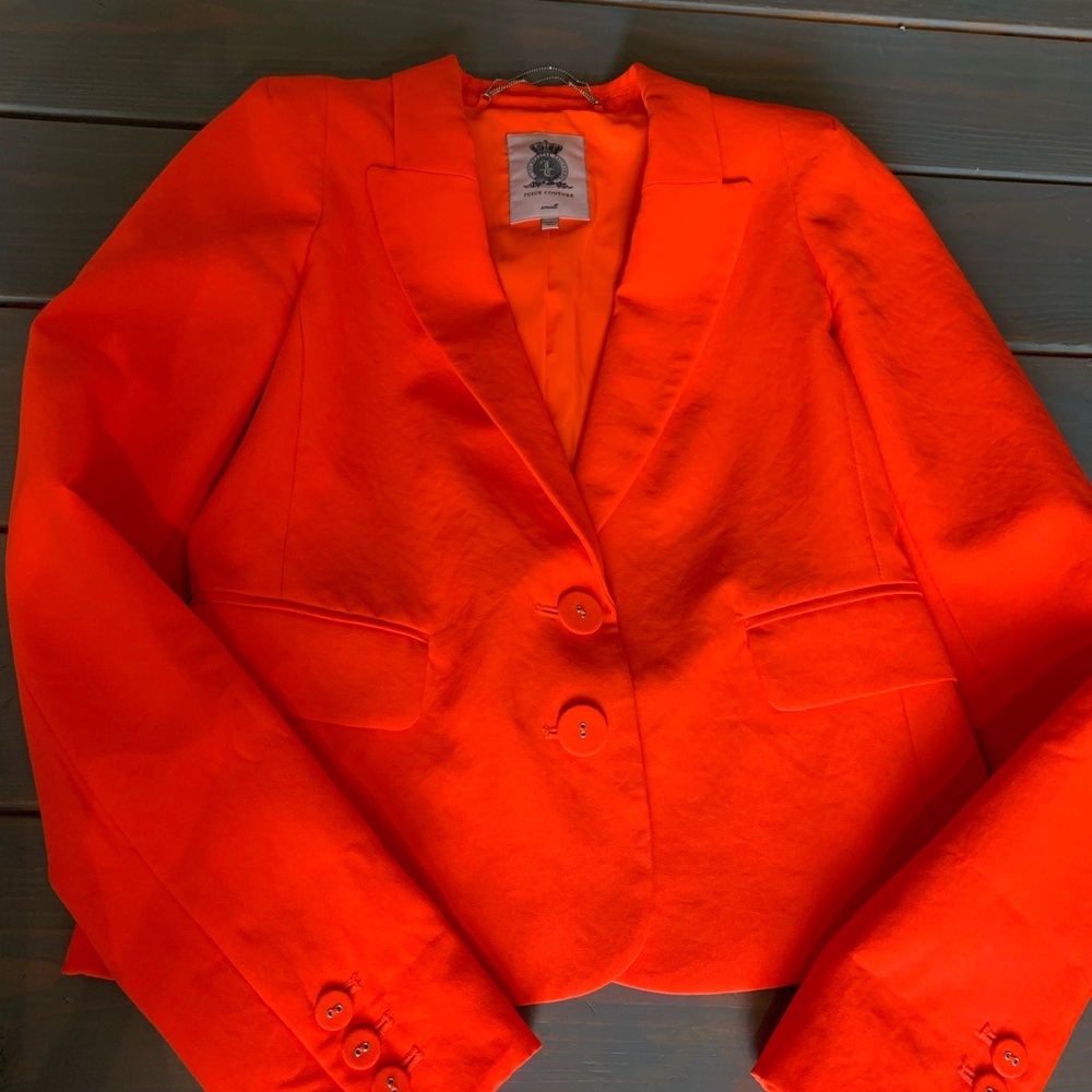 Small Juicy Couture tangerine blazer